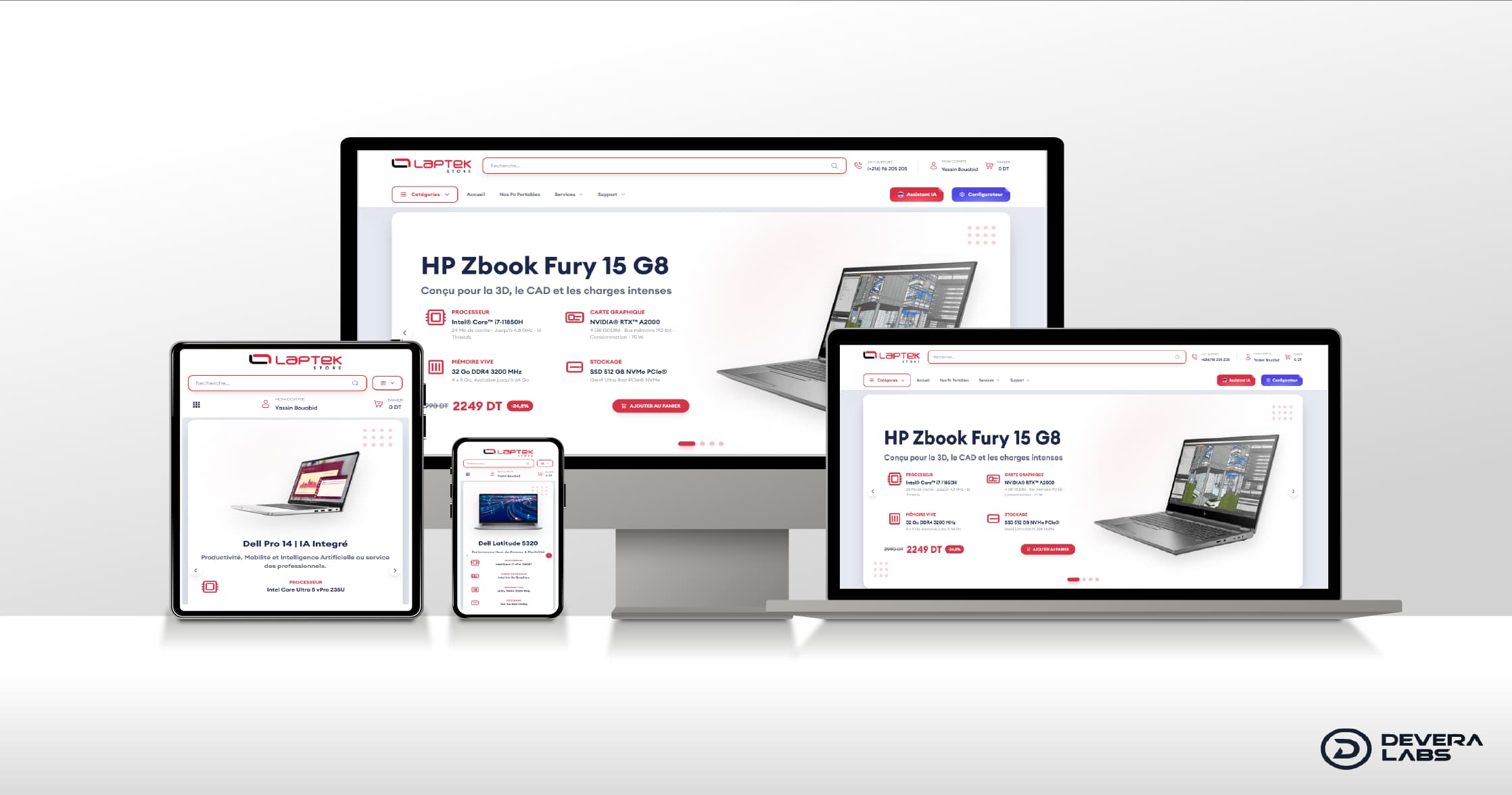 Laptek Website project preview