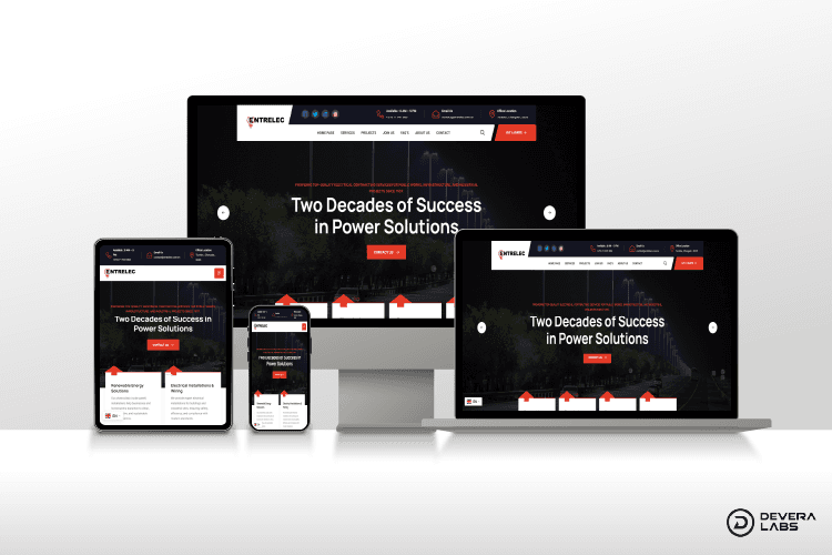 Entrelec Website project preview