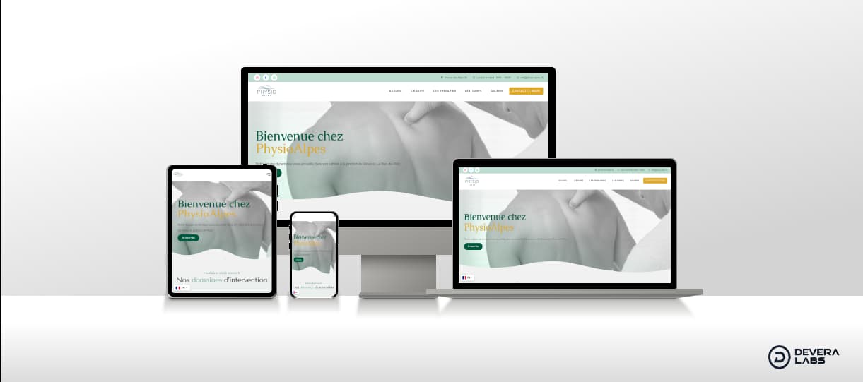 Physio Alpes Website project preview