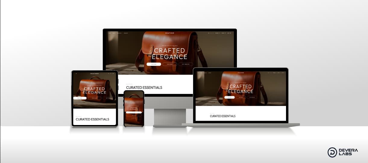 Xeather Website project preview